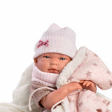 Llorens - Newborn Baby Girl Doll with Comforter/Cushion, Clothing & Accessories: Nica - 40cm