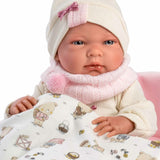 Llorens - Newborn Baby Girl Doll with Deluxe Sleeping Bag, Clothing & Accessories: Nica - 40cm