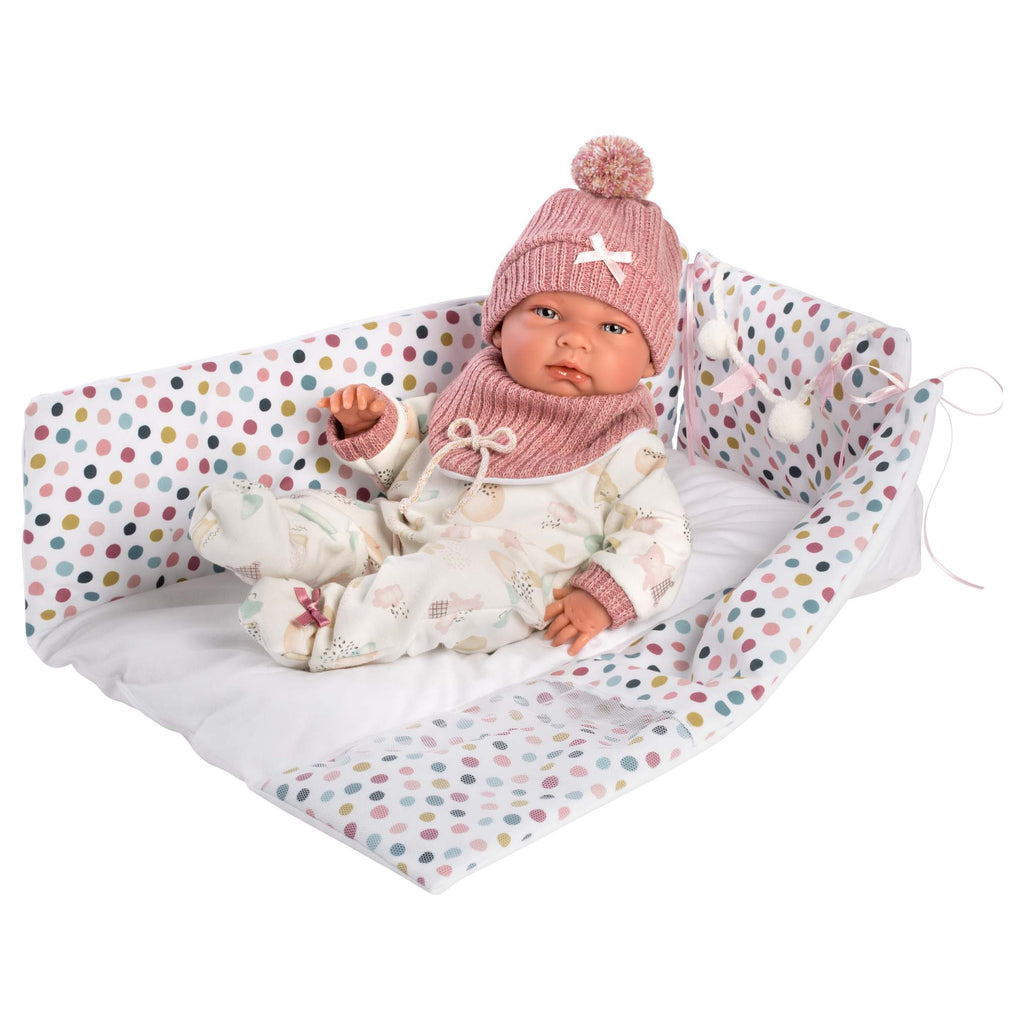 Llorens - Newborn Baby Girl Doll with Changing/Play Mat, Clothing & Accessories: Nica - 40cm