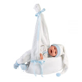 Llorens Dolls: Baby Mime with Laughing Mechanism & Carrycot Swing 40cm