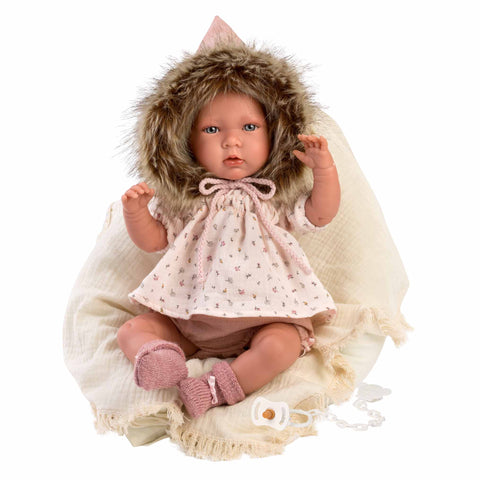 Llorens - Baby Girl Doll Mimi with Blanket & Hat 40cm