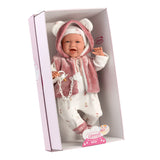 Llorens - Baby Doll with Laughing Mechanism, Hooded Coat, Clothing & Accessories: Mimi 40cm