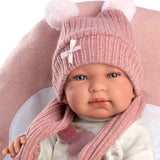 Llorens - Newborn Baby Girl Doll with Hooded Jacket, Clothing & Accessories: Tina - 43cm