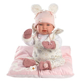 Llorens - Baby Girl with Crying Mechanism, Pink Blanket, Clothing & Accessories: Tina 44cm