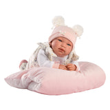 Llorens - Baby Girl with Crying Mechanism, Pink Blanket, Clothing & Accessories: Tina 44cm