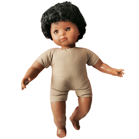 Soft Body Baby Doll with Hair - African