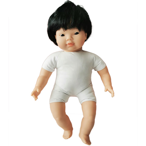 Soft Body Baby Doll with hair - Asian