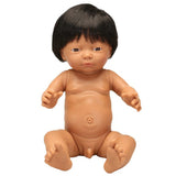 Anatomically Correct Baby Doll with Hair - Indian Boy