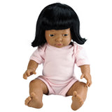 Anatomically Correct Baby Doll with Hair - Indian Girl