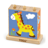 Stacking Cube Puzzle: Wild Animals 9pc