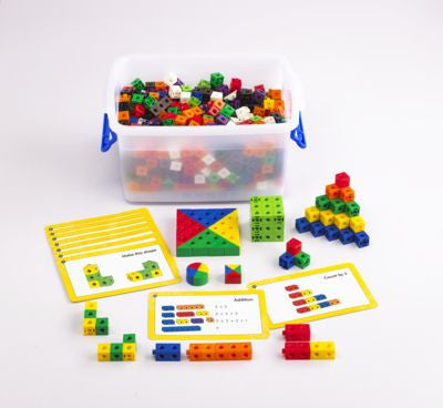 Linking Cube Activity Set with cards 504pc - iPlayiLearn.co.za
 - 1