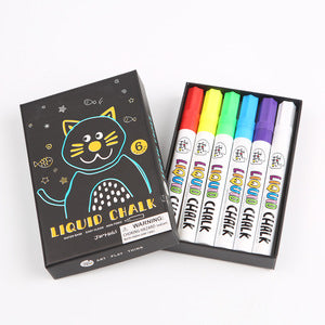 Liquid Chalk Marker Set: 6 Colours