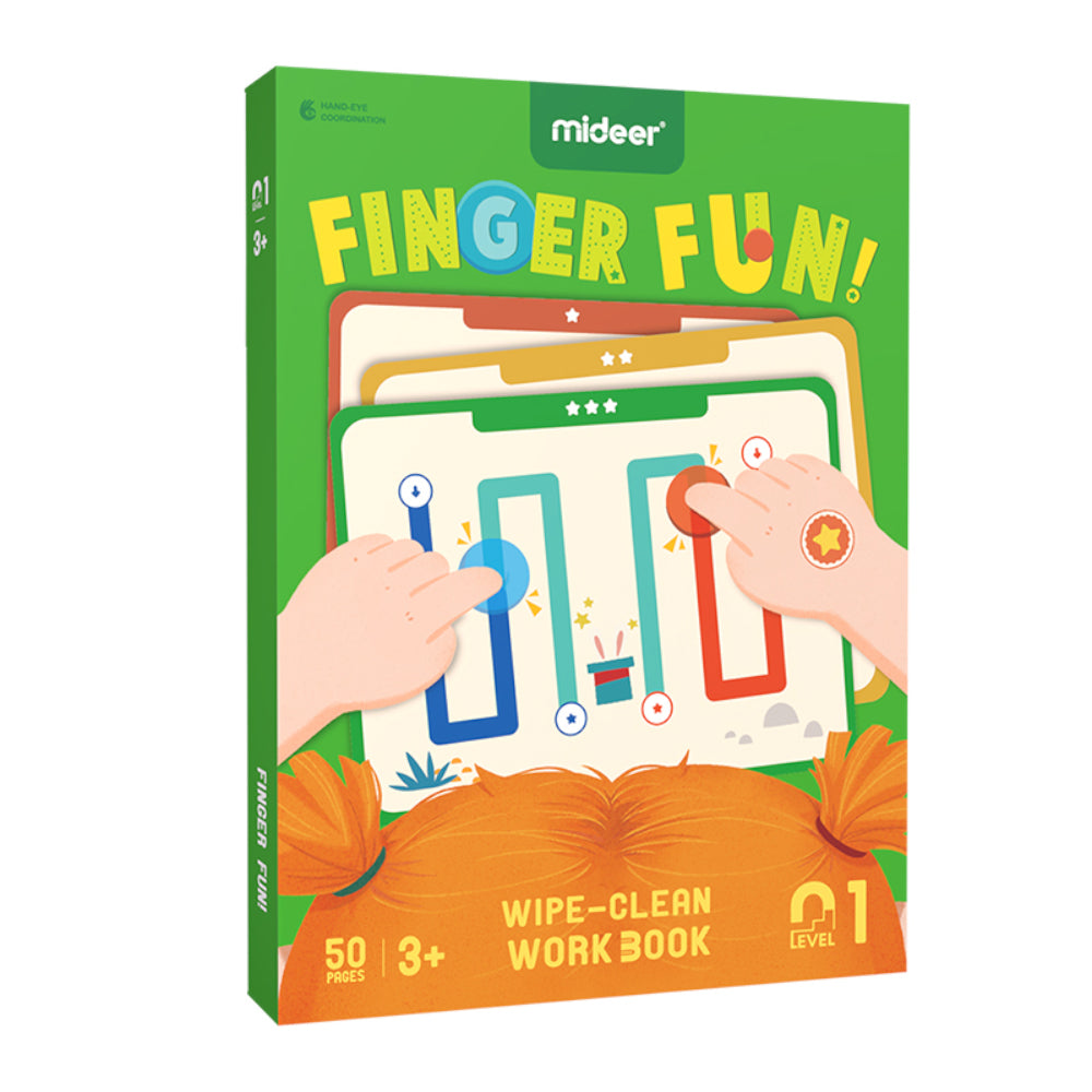 Finger Fun! Wipe-clean Tracing Workbook: Level 1