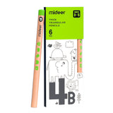 Thick Triangular 4B Pencils 6pc