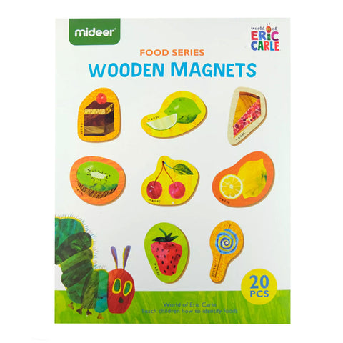 Eric Carle Wooden Magnets: Food Series 20pc
