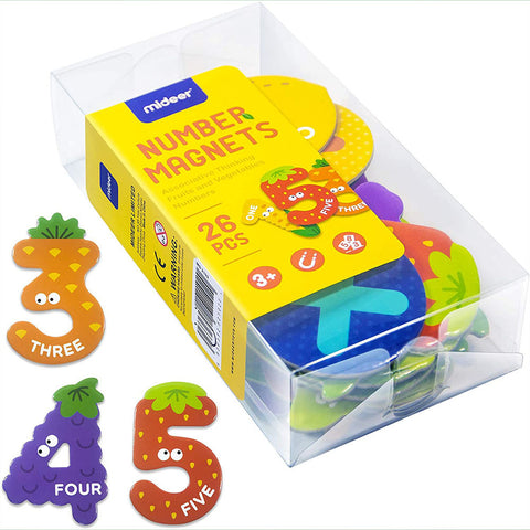 Number Magnets: Fruit and Vegetables 26pc