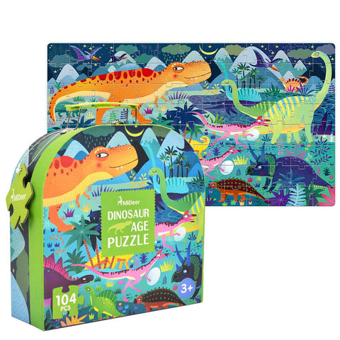Gift Box Puzzle: Dinosaur Age 104pc