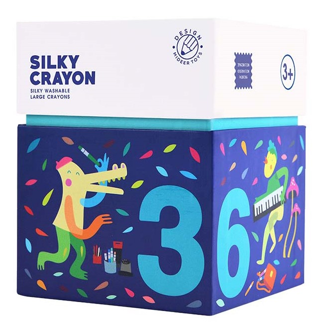 Silky Crayon: 36 Colours