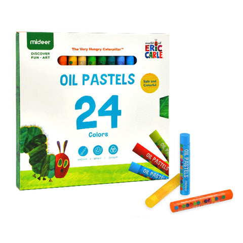 The Very Hungry Caterpillar Oil Pastels: 24 Colours