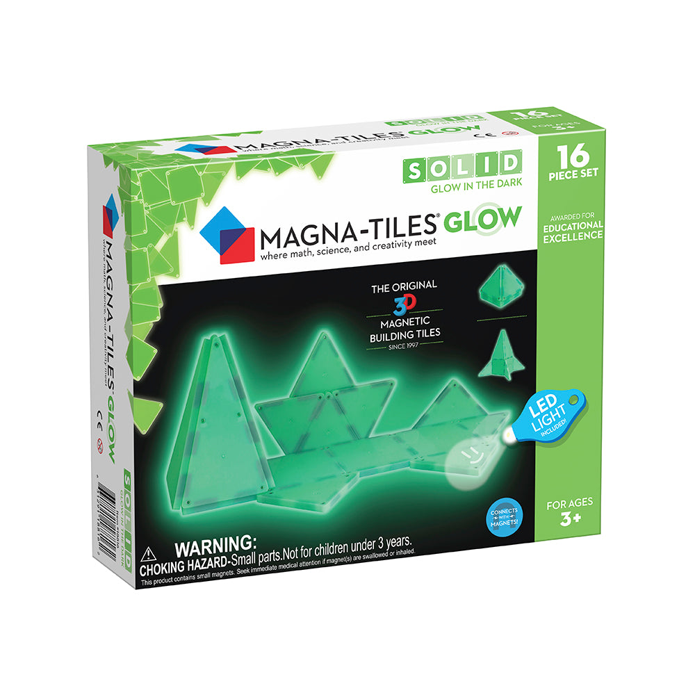 Magna-Tiles® Glow in the Dark 16-Piece Set