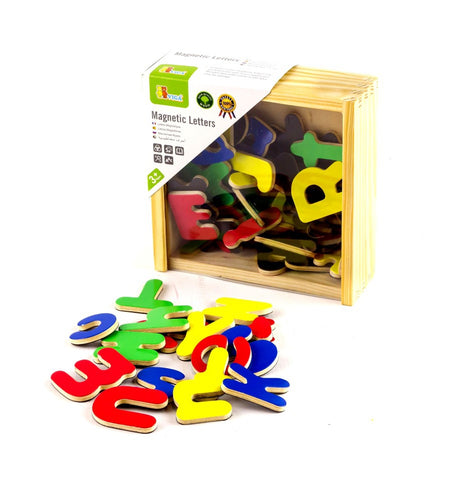 Magnetic Wooden Letters 52pc