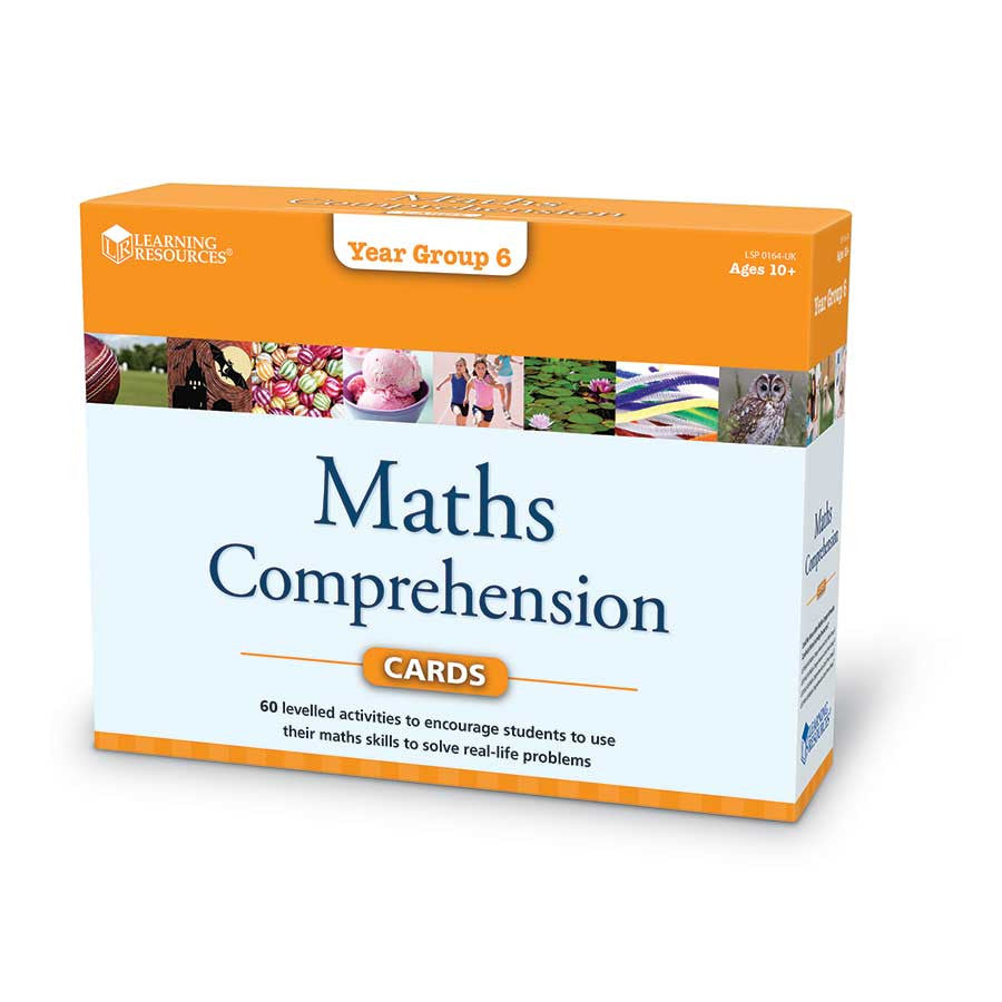 Maths Comprehension Cards Grade 6 - iPlayiLearn.co.za