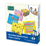 BrainBox Maths Pack Game Years 3 and 4 (Ages 7 - 9)