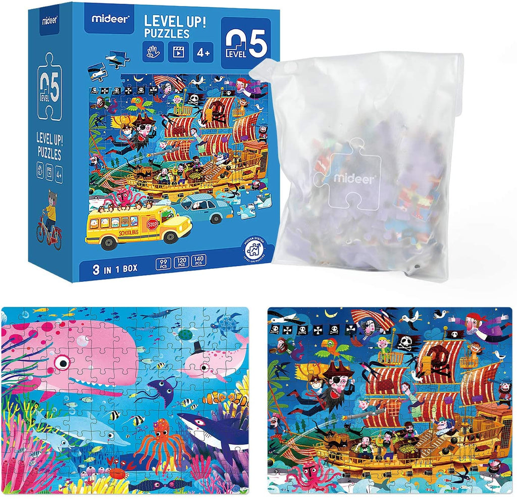 3-In-1 Level Up Puzzles: Level 5 Adventure