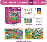 Progressive Puzzle Level 7: Human Geography 2-In-1