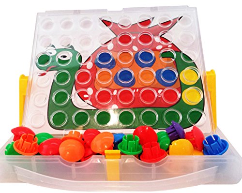 Pegboard Jumbo Set 48pcs Plastic Case with Activity Cards