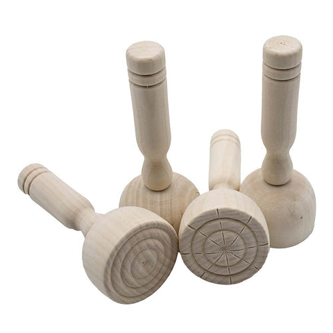 Wooden Paint & Dough Stampers 4pc