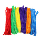 Chenille Stems Fluffy (Pipe Cleaners) 30cm Assorted Colours 100pc