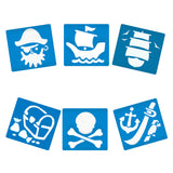 Pirate Stencils 6pc