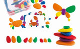Rainbow Pebbles with Activity Cards 56pc