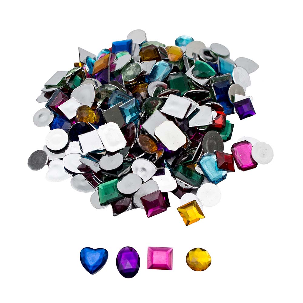 Rhinestone Jewels Assorted Large 200g