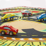 Round the Speedway Race Track Rug & Car Set