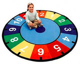 Learning Carpet: Clock Round Large