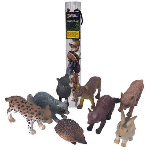 National Geographic Forest Animals Small, 4 - 9cm 8pc