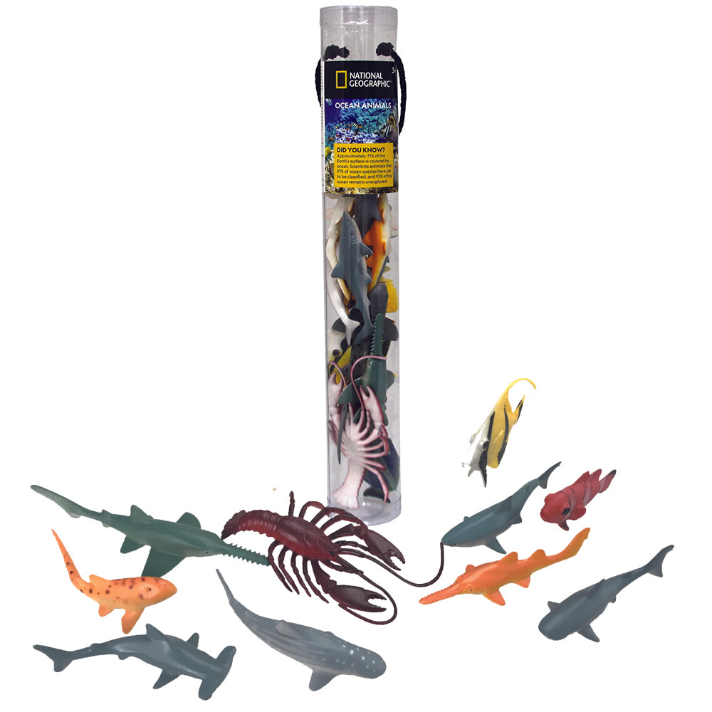 National Geographic Ocean Animals Figures Small 5-12cm 13pc in Tube