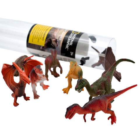 National Geographic Dinosaurs Small 6-11cm 8pc in Tube