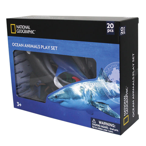 National Geographic Ocean Life Figures Playset: 12-21cm: 10pc & 10 accessories