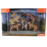 National Geographic Jungle Predators & Cubs - Medium 6-12cm - 8pc