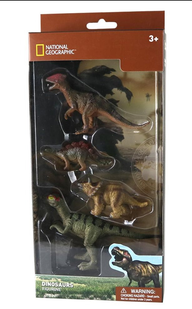 National Geographic Dinosaurs In Window Box 7-13cm 4pc