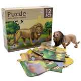 National Geographic 12pc Lion Puzzle & Figurine