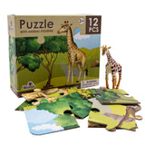 National Geographic 12pc Giraffe Puzzle & Figurine