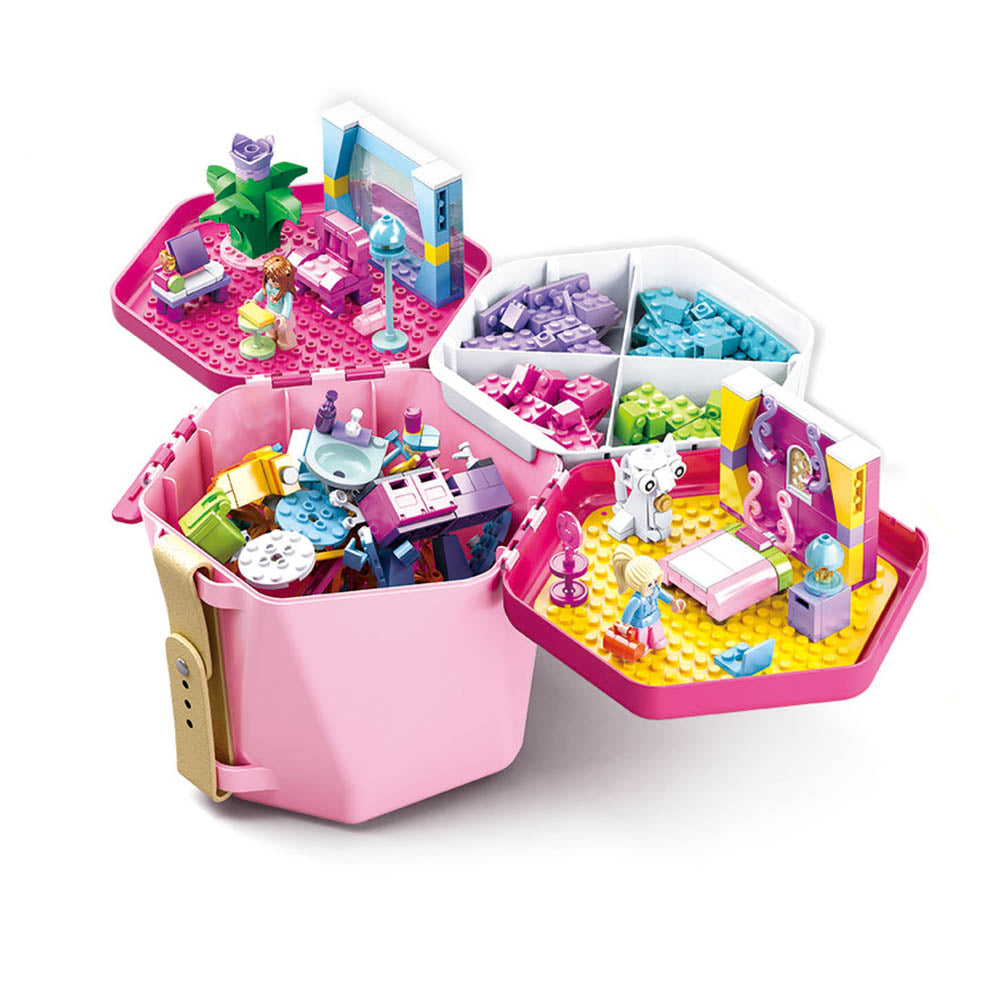 Block Bucket Pink 334pc