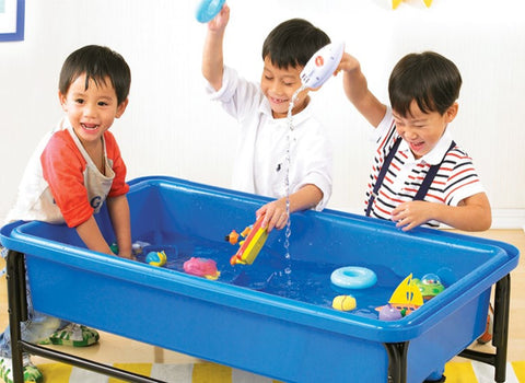 Sand & Water Tray BLUE Tall 58cm - iPlayiLearn.co.za
