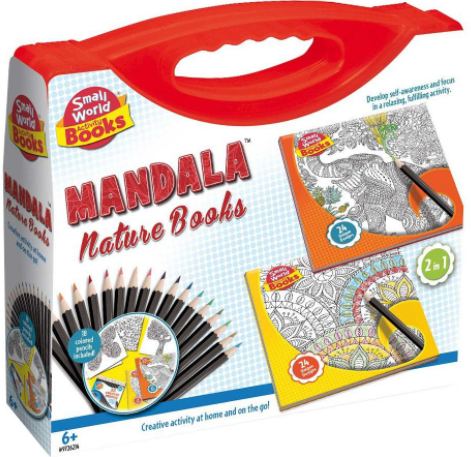 Mandala Nature Drawing Books: Flowers & Animals