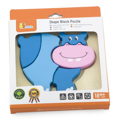 Shape Block Puzzle - Hippo