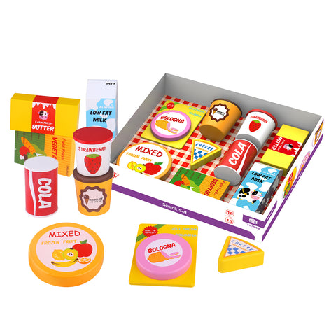 Wooden Snack Set 9pc